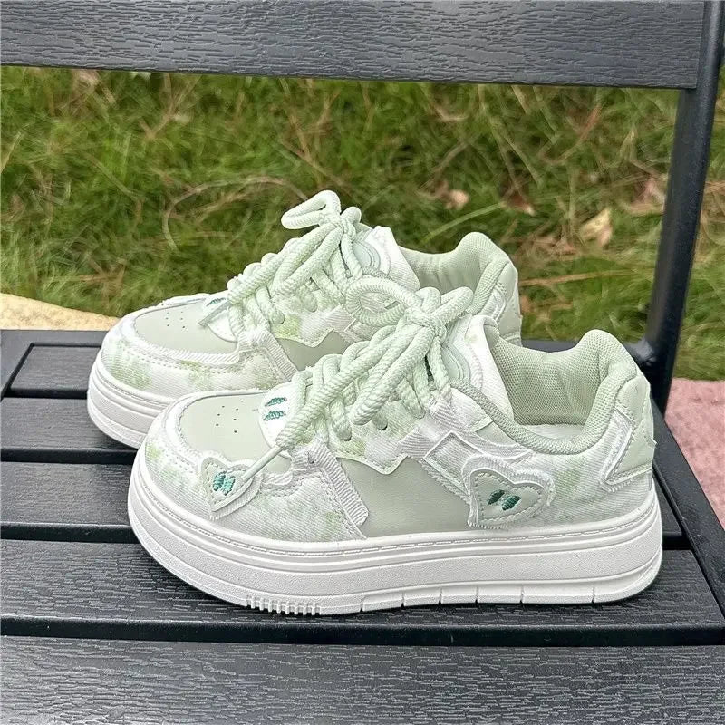 Women's Platform Sneakers – Y2K High-Sole Fashion Shoes