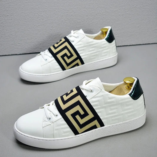 Men's Skateboard Sneakers – Stylish Casual Flat Trainers