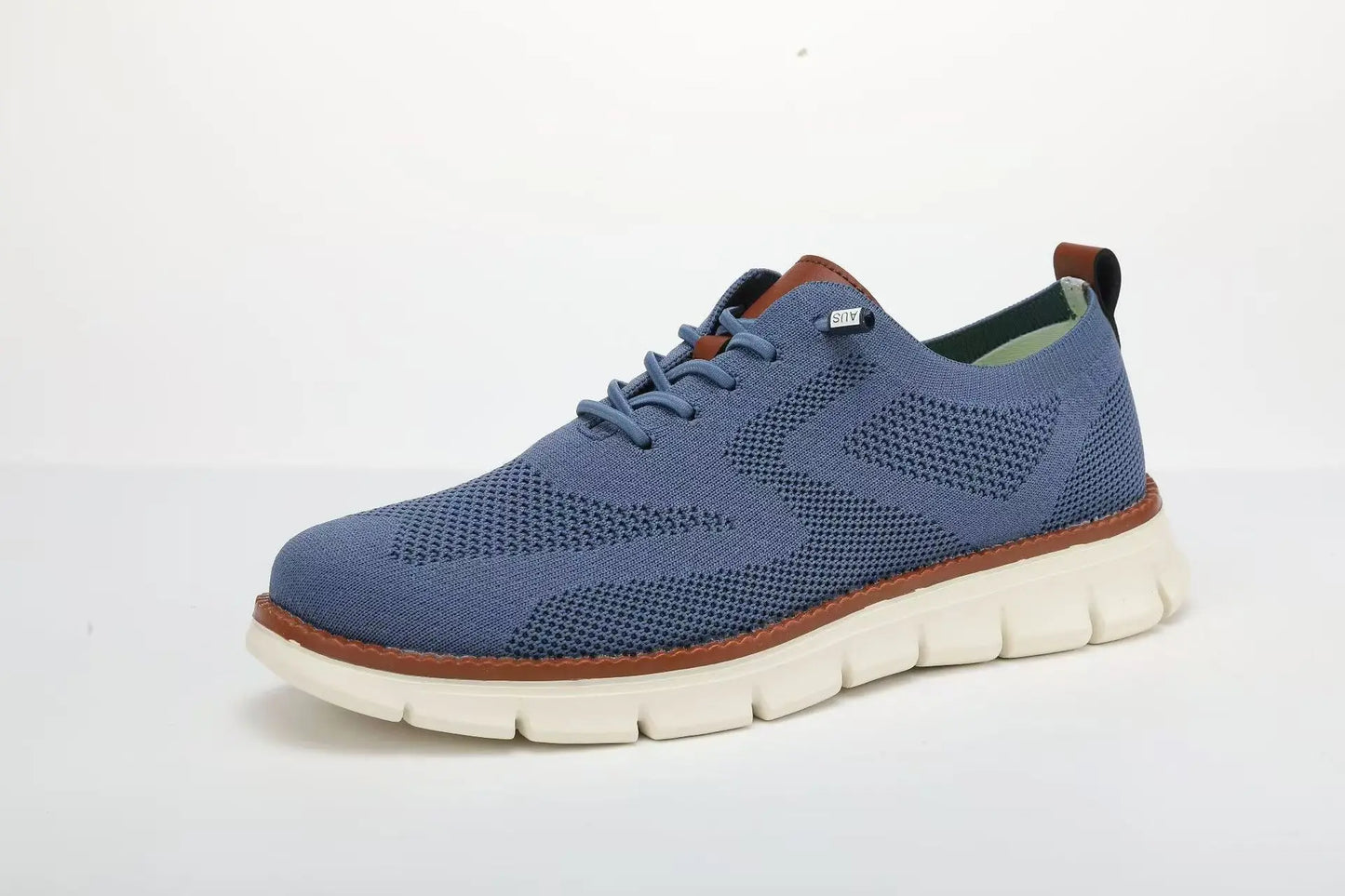 Men's Breathable Oxford Dress Sneakers – Non-Slip Business Casual Shoes