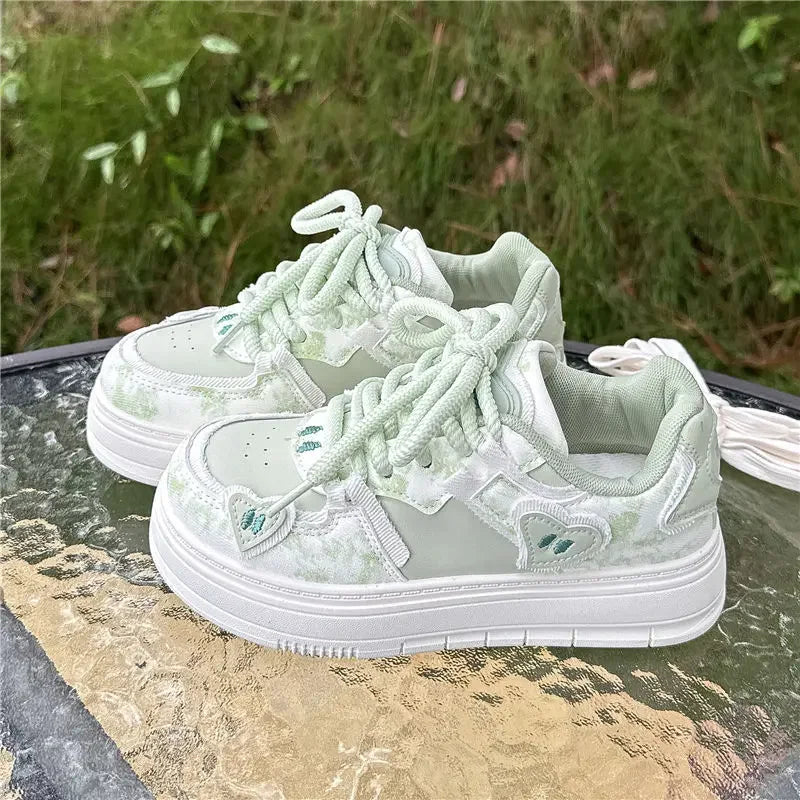 Women's Platform Sneakers – Y2K High-Sole Fashion Shoes