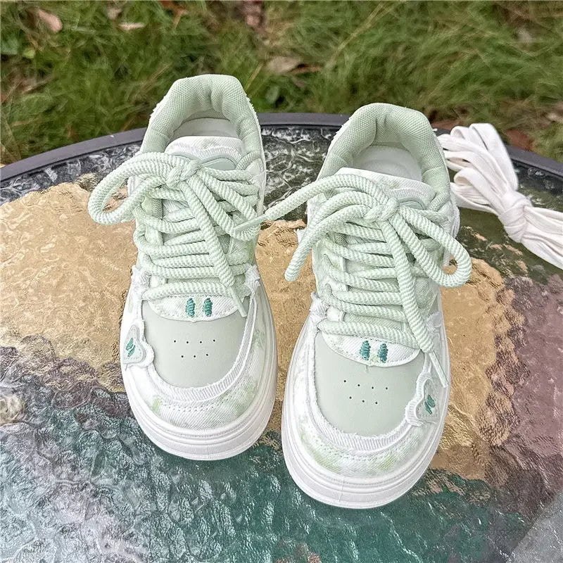 Women's Platform Sneakers – Y2K High-Sole Fashion Shoes