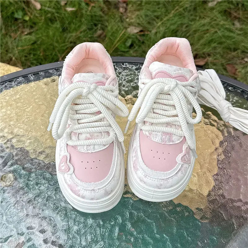 Women's Platform Sneakers – Y2K High-Sole Fashion Shoes