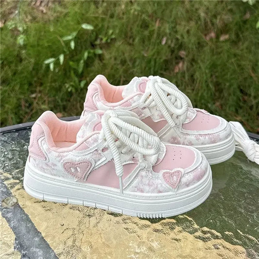 Women's Platform Sneakers – Y2K High-Sole Fashion Shoes
