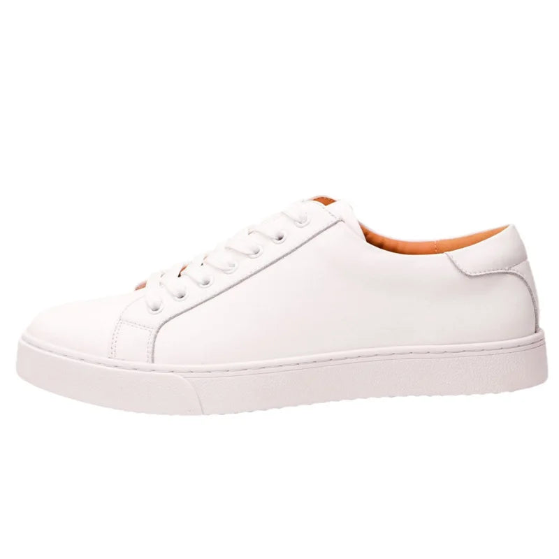 Men's Handmade Leather Sneakers – Non-Slip Breathable Casual Shoes