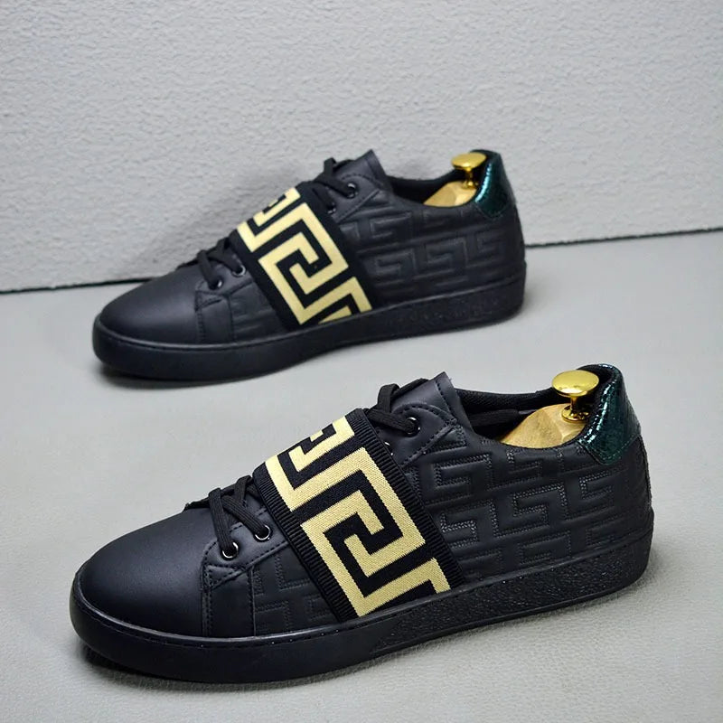 Men's Skateboard Sneakers – Stylish Casual Flat Trainers