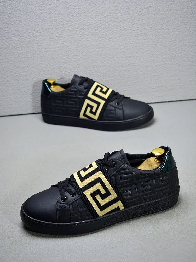 Men's Skateboard Sneakers – Stylish Casual Flat Trainers