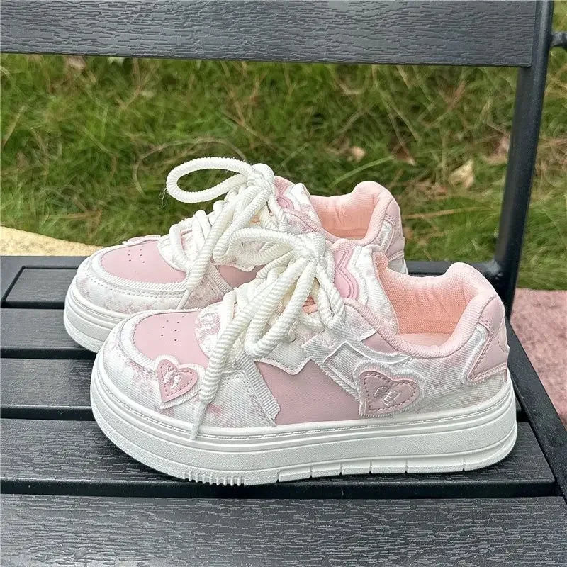 Women's Platform Sneakers – Y2K High-Sole Fashion Shoes