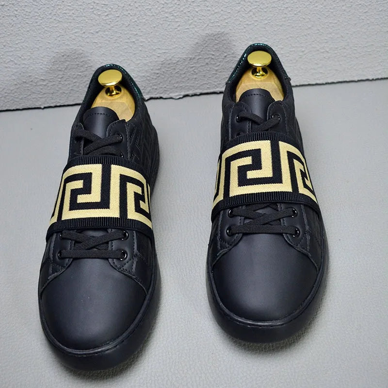 Men's Skateboard Sneakers – Stylish Casual Flat Trainers