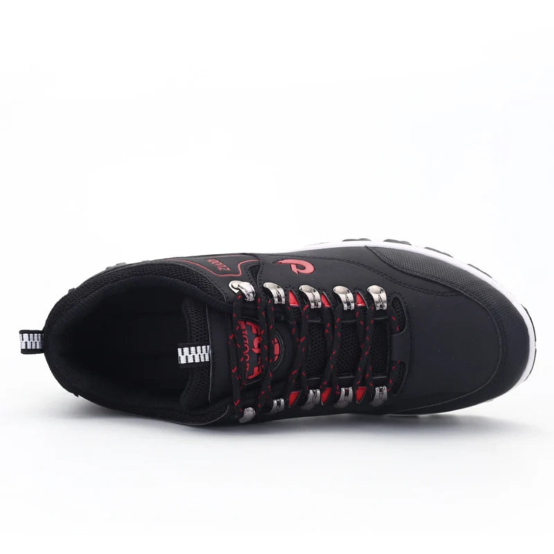 Men's Leather Casual Walking Shoes – Lightweight Tennis Sneakers
