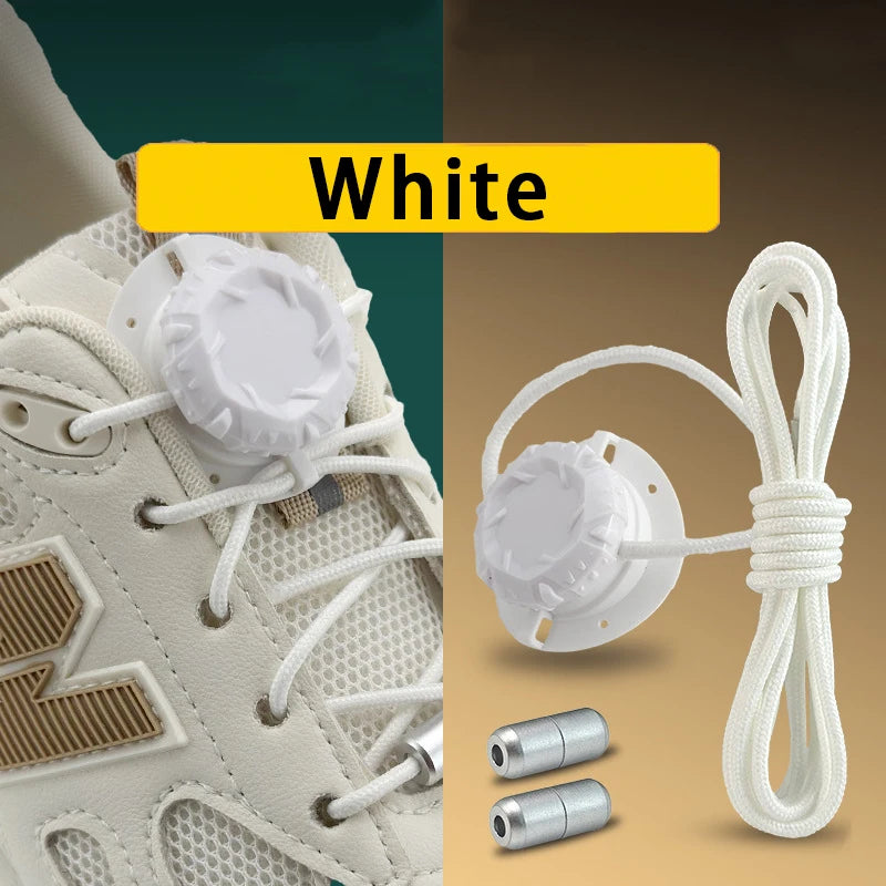 No-Tie Swivel Buckle Shoelaces – Elastic Laces for Kids & Adults