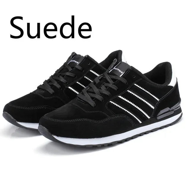 Unisex Lace-Up Breathable Outdoor Sneakers – Lightweight Flat Shoes