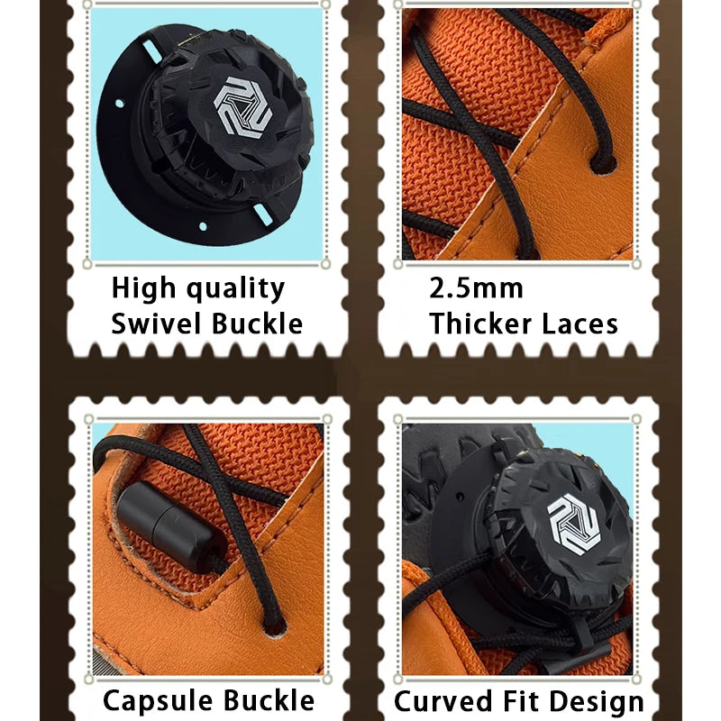 No-Tie Swivel Buckle Shoelaces – Elastic Laces for Kids & Adults