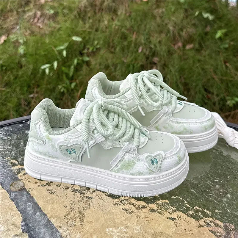 Women's Platform Sneakers – Y2K High-Sole Fashion Shoes