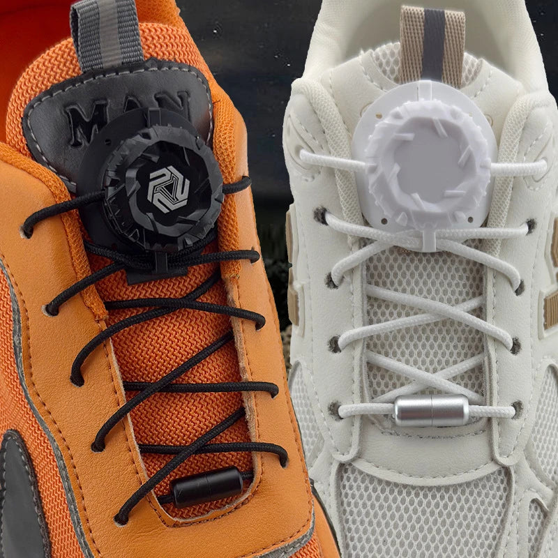 No-Tie Swivel Buckle Shoelaces – Elastic Laces for Kids & Adults